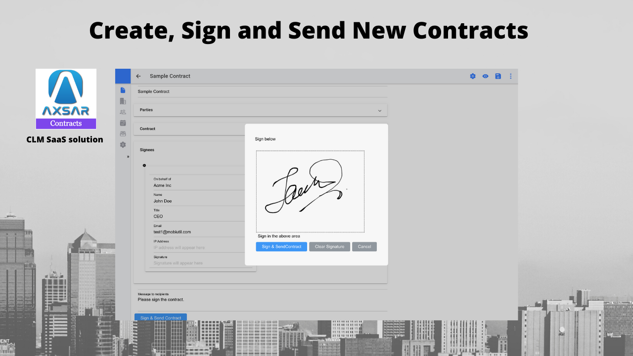 screenshot of Axsar Contracts